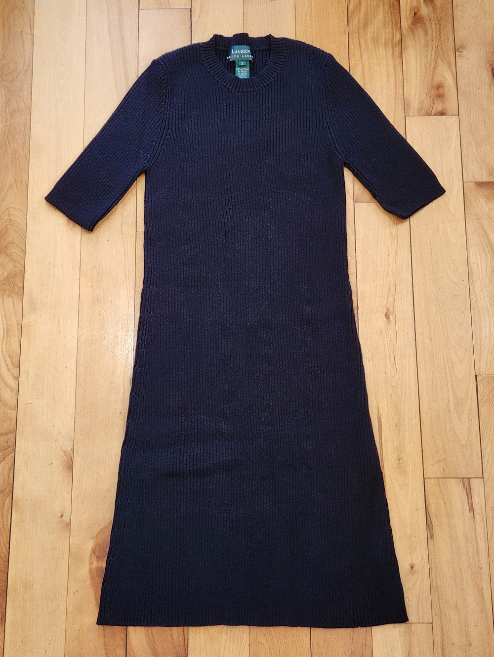 Lauren Ralph Lauren Rib Knit Sweater Dress - S